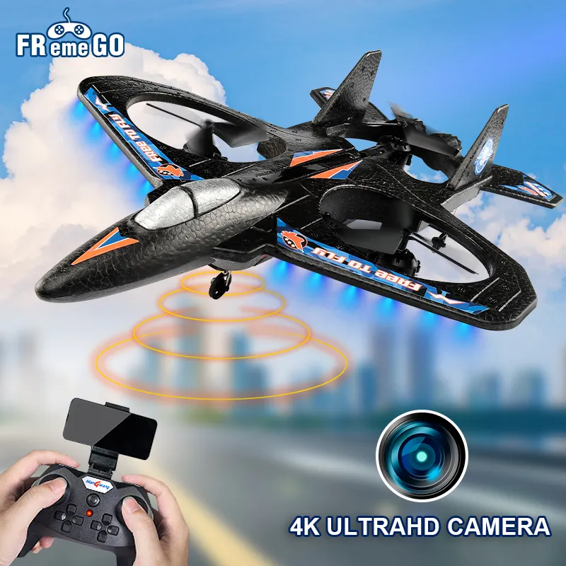 RC Plane With HD Camera 2.4G Radio Remote Control Aircraft Wide Angle Camera 360° Tumbling RC Fighter EPP Foam RC Toy Kid Gifts | DaniGa