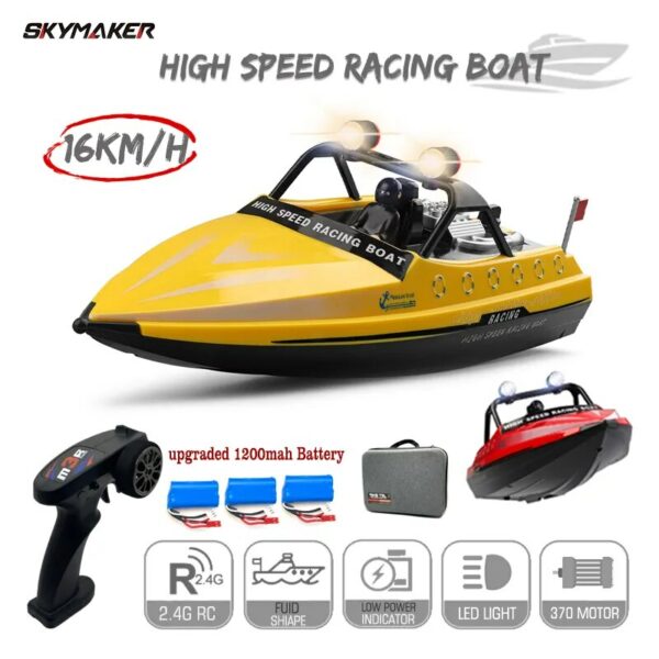 Wltoys Boat WL917 Mini RC Jet Boat with Remote Control Water Jet Thruster 2.4G Electric High Speed Racing Boat Toy for Children | DaniGa